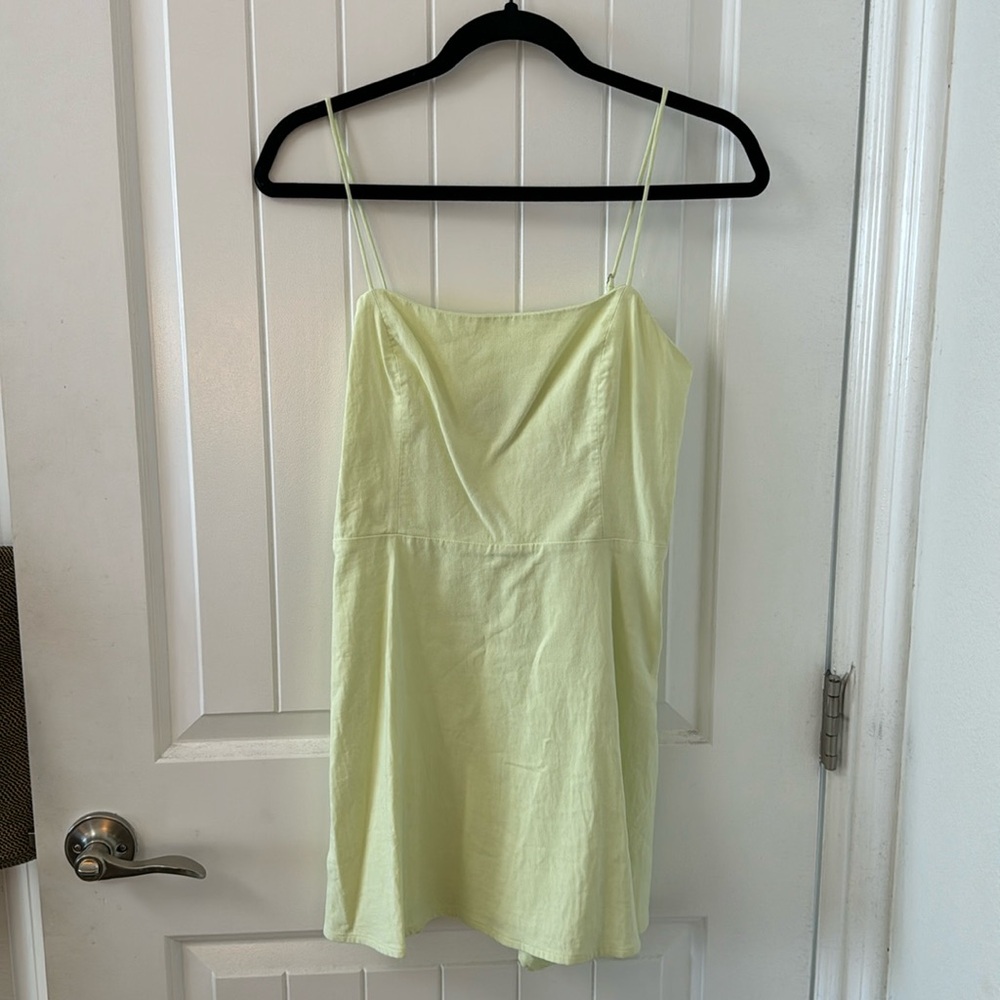 Zara Lime Green Dress with built in shorts